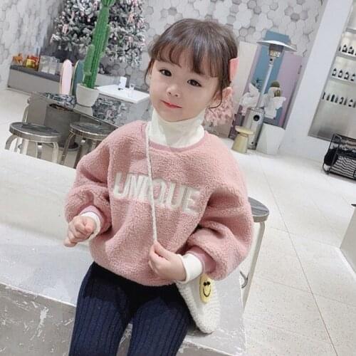 Embroidered Pullover Children Clothes Spring Winter Girls Fleece Cotton Hoodies Sweatshirts Boys Kids Teenagers Outwear Long Sl