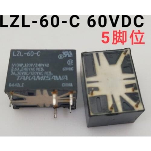 Relay LZL-60-C LZL60C 60VDC 60 V DC60V 5PIN