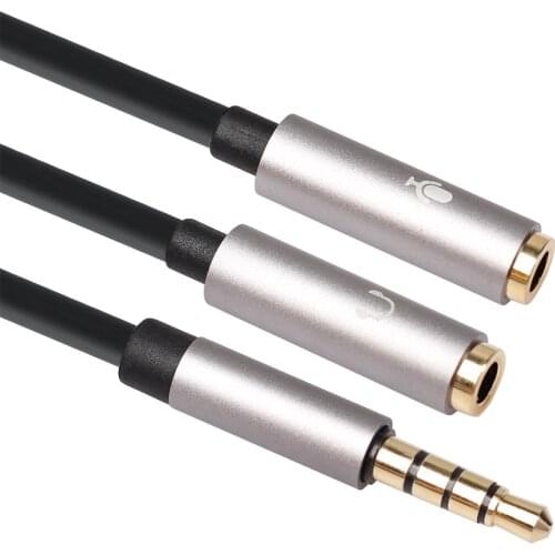With Identification Resistance CTIA Standard 3.5mm Auxiliary Extension Adapter Cable for Phone Computer Headset Microphone