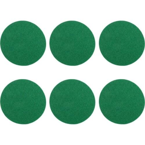 Air Hockey Table Pushers Felt Pads Set of 6 Green 3 Sizes Air Hockey Pushers Felt Pads Entertainment Air Hockey Accessories