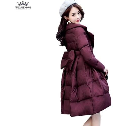 Tnlnzhyn 2019 New Winter Women Jackets And Coats Thick Warm Women Down Jacket Coat Medium long Cotton Outerwar Y834
