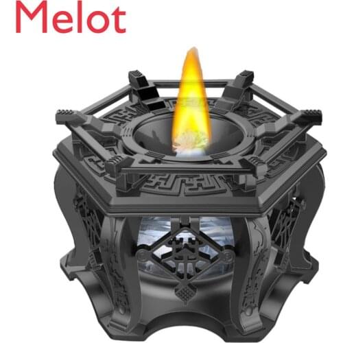 Thickening High Quality Rough Pottery Alcohol Furnace Non-slip Anti-scald Chinese Style Exquisite Alcohol Lamp