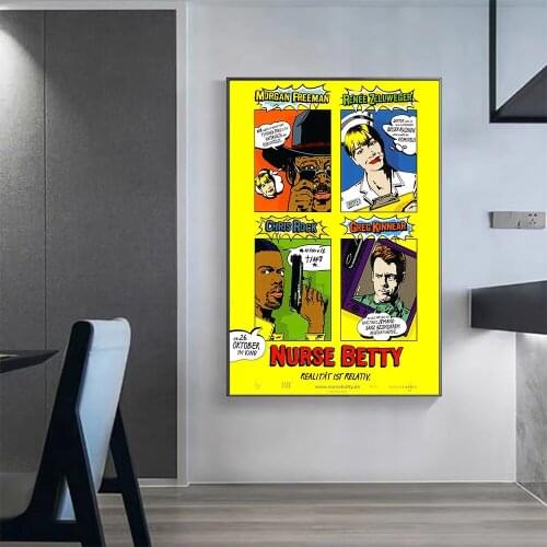 V0424 Nurse Betty (2) Vintage Classic Movie Wall Silk Cloth HD Poster Art Home Decoration Gift