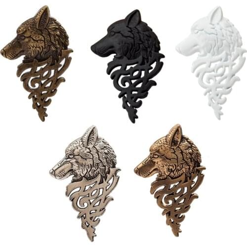 Vintage Wolf Head Brooch Jewelry Upscale Unisex Wolfhead Brooches For Women Men Animal Suit Collar Pin Buckle Collection Broche