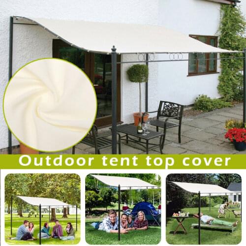 NEW 300D Canvas Waterproof Tent Canopy Top Roof Sun Shelter Cloth Outdoor Cover
