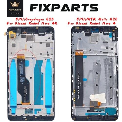 New LCD for Xiaomi Redmi Note 4X LCD Display Touch Screen Assembly Note4 Display Replacement Parts for Xiaomi Redmi Note 4 LCD