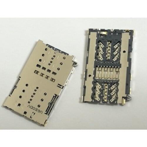 10pcs/lot, Original new SIM Card Reader For Samsung Galaxy A3 A5 A7 2017 A320 A320F A520 A520F A720 A720F socket slot connector