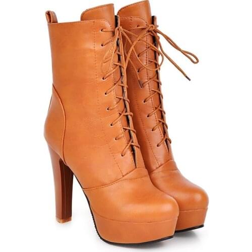 2017 Sale Botas Mujer Plus Big Size 34-45 Women Boots Winter Spring Autumn New Fashion Shoes Increasing Comfortable Casual 2151