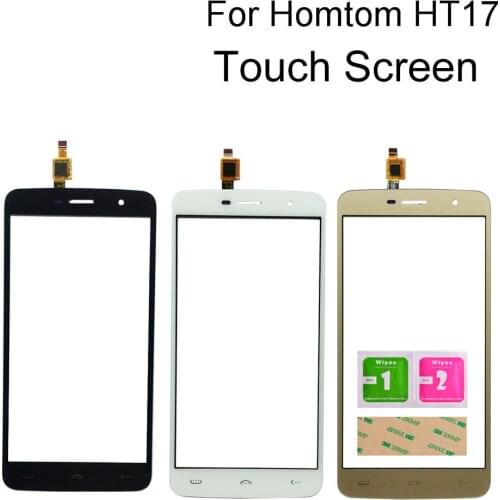 5.5'' Touch Screen Glass For Homtom HT17 Touch Panel For Homtom HT17 Pro Touch Screen Digitizer Tools 3M Glue