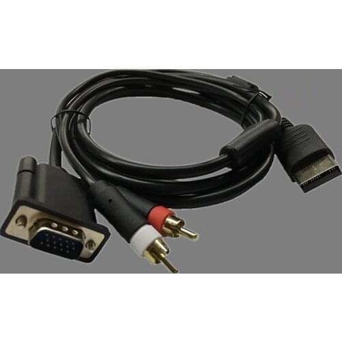 BUKIM High Definition Audio Video Cord RCA Sound Adapter VGA box Cable for SEGA DC