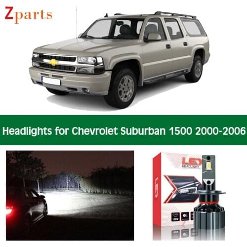 Car Lamps For Chevrolet Suburban 1500 2000 - 2006 LED Headlight Canbus Headlamp Low High Beam Bulbs Lighting Light Lamp Parts