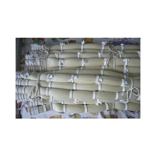 85cm length white horse tail hair Mongolia horse hair 500grams