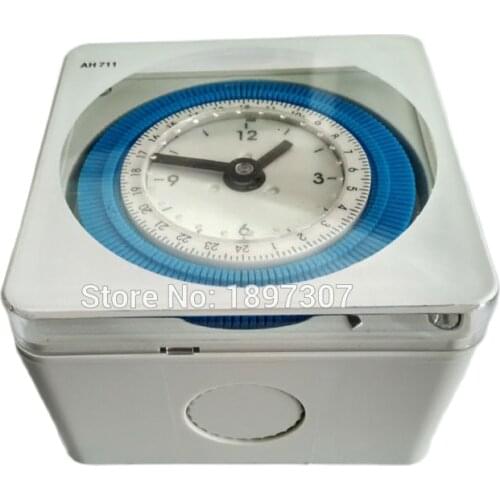 AH711 24 Hours Din Rail Analog 16A 250V AC Time Timer Switch
