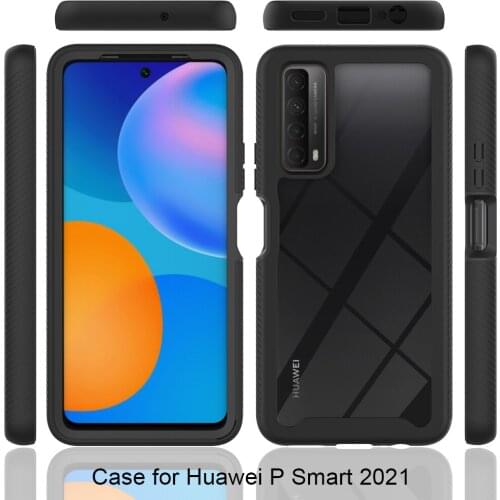 Business Acrylic Anti-Sweat Clear Case for Huawei Y5P Y6P Y7P Y8P P Smart 2021 2020 P40 Pro Lite E Phone Cover
