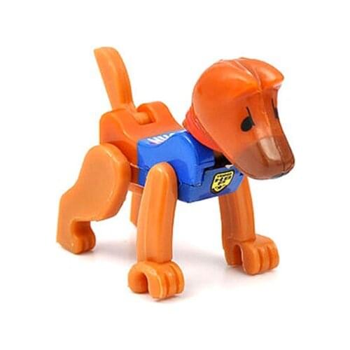 D1065 hot sele scene doll mobile police search and rescue dog puppy dog accessories Fit For BRIO Toy Car