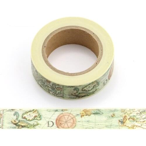 1 pc 15mm X 10m dinosaur Earth Decorative Washi Tape DIY Scrapbooking Masking School Office Supply masking tape scrapbooking