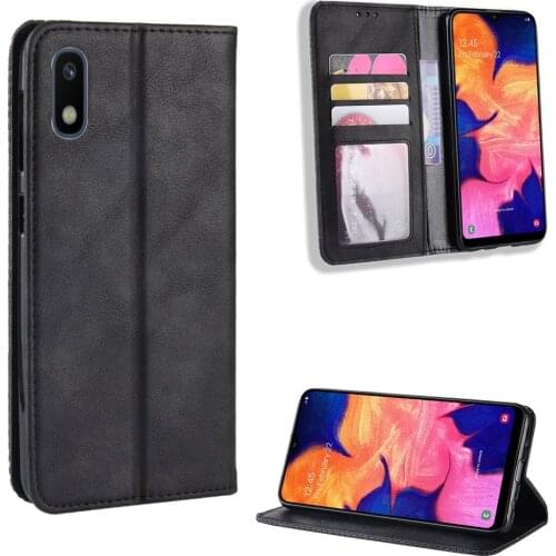 For Samsung galaxy A10E A10 E Case Premium Leather Wallet Leather Flip Case For samsungA10E SM-A102U Phone Case
