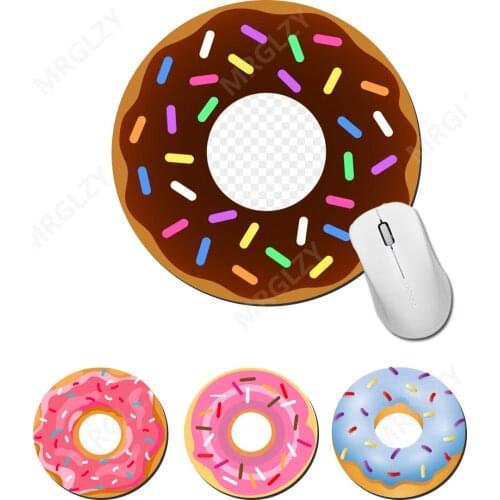 Mi Pad Round Delicious Colorful Donuts Laptop Cute Gaming Mmouse Mat Notebook Computer Mouse Pad for PC Desk Pad Kawaii Mousepad
