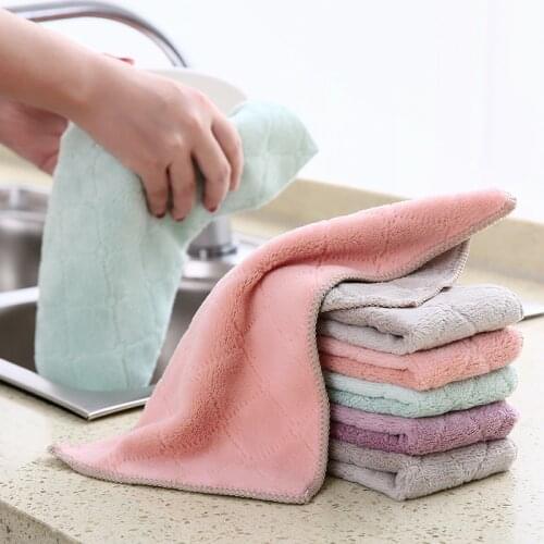 Kitchen Cloth Dish Towels Absorbent Dishcloths