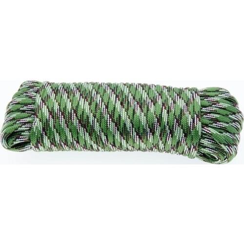 Military Regulations 9 Core Parachute Rope 20m Outdoor Paratrooper Rope 4mm Braided Parachute Rope Tent Survival Safety Rope
