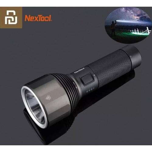 Xiaomi NexTool Rechargeable Flashlight 2000lm 380m 5 Modes IPX7 Waterproof LED light Type-C Seaching Torch for Camping