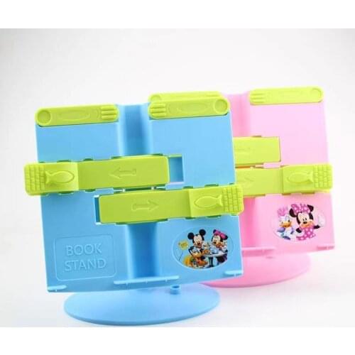 Disney Mickey Minnie Lifting Reading Bookshelf Children Correcting Sitting Posture Telescopic Bookshelf Learning Office Gifts