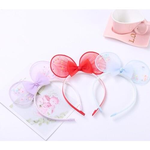 2021 Summer New Product Headband Cute Three-Dimensional Mesh Bow Hair Accessory For Girls