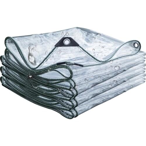 PVC Transparent Waterproof Cloth for Household Balcony Plastic Tarpaulin Outdoor Garden Awning Plant Rain Cloth