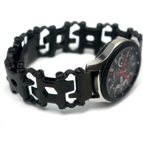 For Samsung Galaxy Watch 46mm Gear S3 Steel Metal Tool Watchband Watch Strap Bracelet For Garmin Fenix 3 HR 5X Watch Band