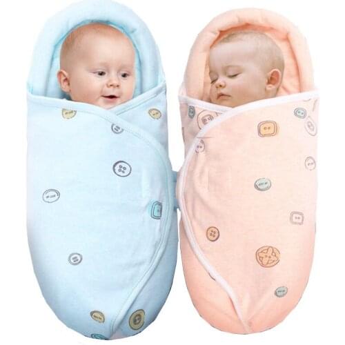 2019 Newborn Baby Sleeping Bag Soft Blanket Printed Sleep Wrap Cotton Bedding Swaddle Baby Girl Boy Sleepwear for 0-6Month