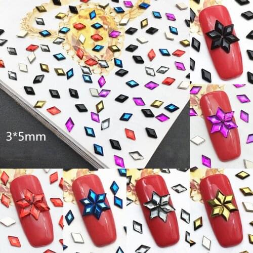 Swarovsky Hot Different Size Rhinestone Diamond Flat Bottom Rhinestone Glitter Glass Nail Art Crystal 3D nail art decoratioN