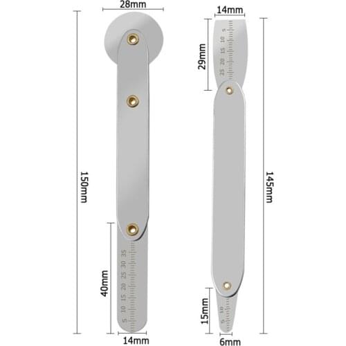 Universal Mobile Phone LCD Screen Back Cover Roller Crowbar Opener with Ruler