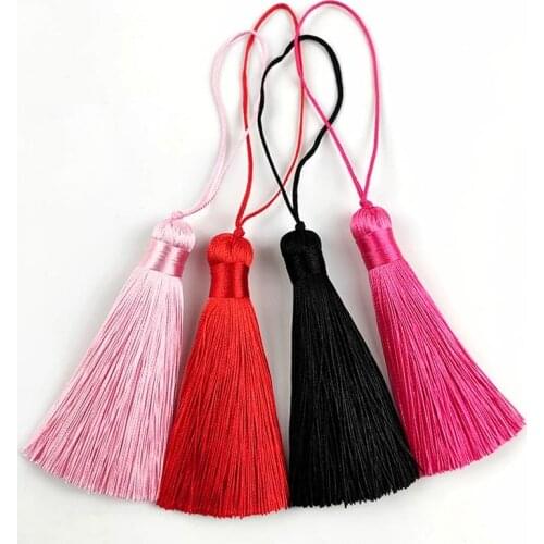 8cm fat tassel Hanging Rope Fringe for Sewing Curtains Garment Home Decoration Jewelry Craft Accessories decorative key 2pcs/lot