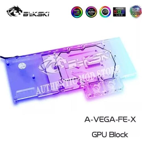 Bykski A-VEGA-FE-X Full Coverage GPU Water Block For AMD Radeon Vega Frontier Edition Graphics Card Water Cooling GPU Radiator