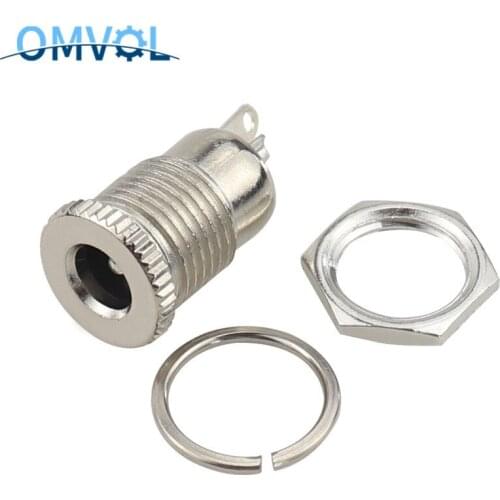 10PC 5.5 mm x 2.1mm DC Power Jack Socket Female Panel Mount Connector C1Hot New Arrival