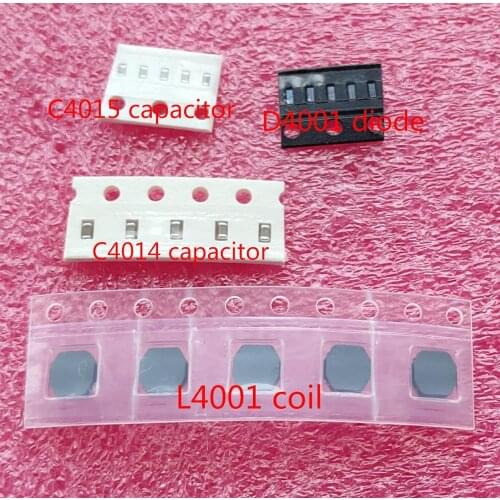 50sets/lot=200pcs For iPad air2 6 D4001 diode + L4001 coil + C4014 capacitor + C4015 LCD back light Backlight boost inductor