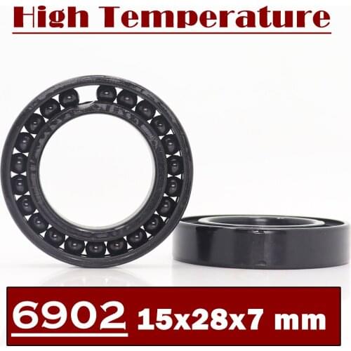 6902 High Temperature Bearing 15*28*7 mm ( 2 Pcs ) 500 Degrees Celsius Thin Section Bearings Full Ball Bearing