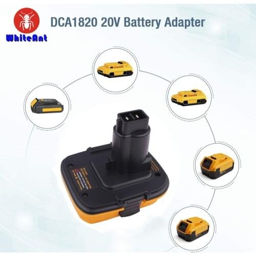 DCA1820 Battery Adapter with USB For DeWalt Tool Accessories Converter DC DW XRP Series 18V Battery To DCB 20V Lithium Battery