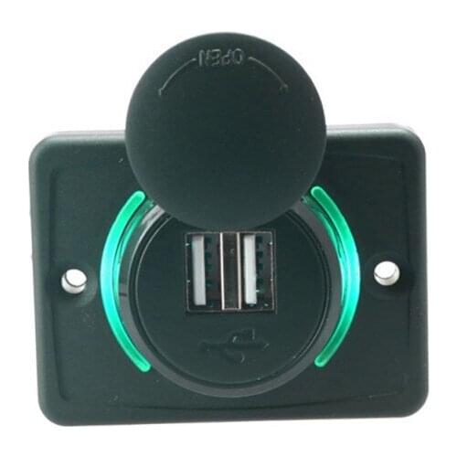 Dual USB 3.1A Car Charger 12/24V Power Adapter USB Charger Plug For Auto Motorcycle Universal Bus