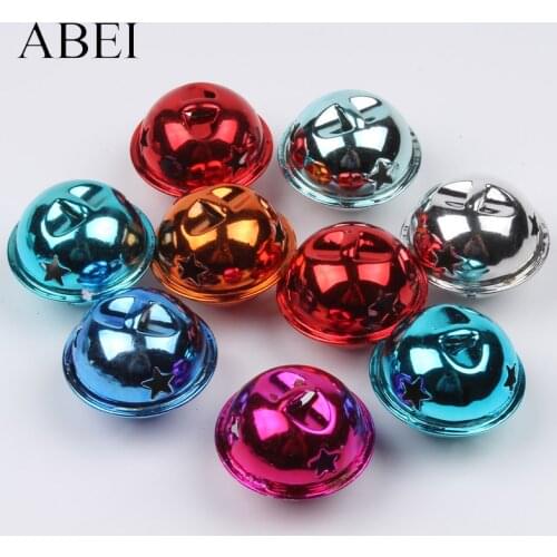 10pcs 3cm Big Metal Bells Mix Colors Gingle Bell for Home Wedding Party Christmas Decoration DIY Handmade Crafts