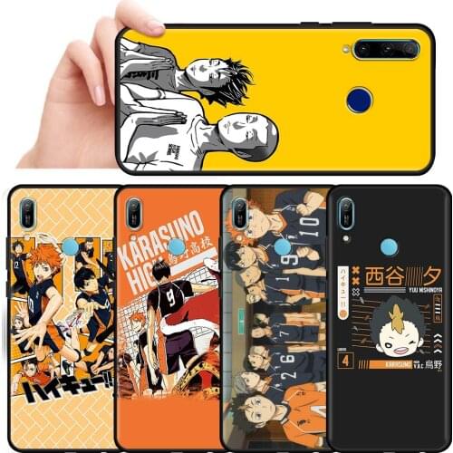Cute Japan Anime Haikyuu Cover for Huawei Y6 Y7 Y9 2019 Honor 9X Pro 20 Lite Play 9A 8X 30i Y6p Y8s Y8p 9S 8S 10 Case Shell