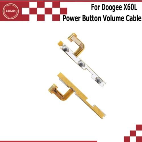 Ocolor For Doogee X60L Power Button Volume Key Flex Cable High Quality Replacement Accessories For Doogee X60 Power Volume Cable