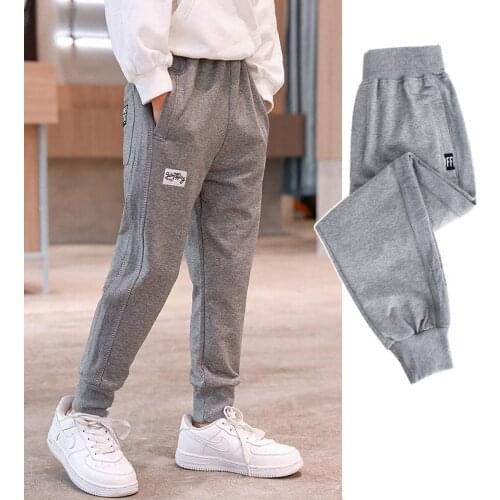 GZLEADER Gray Trousers For Boys