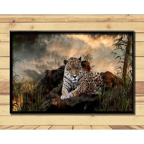 Jaguar Strong And Fast Land Animal (15) Wall Posters Prints Silk Art Painting For Home Wall Bedroom Decor