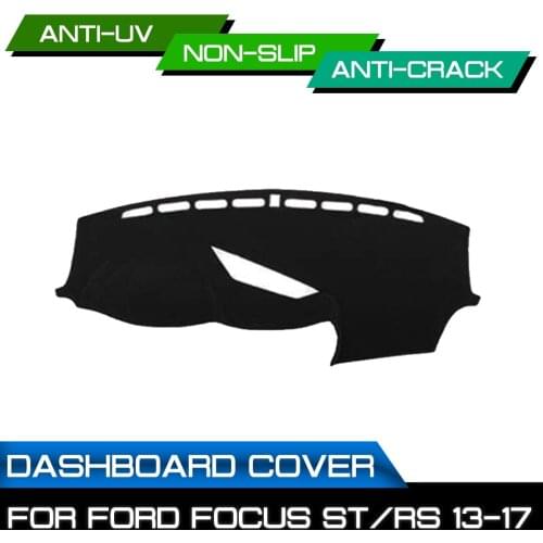 Car Dashboard Mat for Ford Focus ST RS 2013 2014 2015 2016 2017 Anti-dirty Non-slip Dash Cover Mat UV Protection Shade
