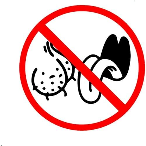 Hot Funny NO Funny BAG LICKERS Car Stickers Motorcycle Decals Motorcycle Accessories Waterproof PVC 12cm *12cm