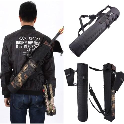 Archery Multifunctional Cylinder Arrow Durable Oxford Cloth Backbag Arrow Pot Gathering Bag