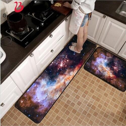 Bubble Kiss 2020 Fashion Personality Starry Kitchen Mat Entry Mat Long Bedroom Rugs Waterproof Floor Mat 40X60cm Kitchen Mats