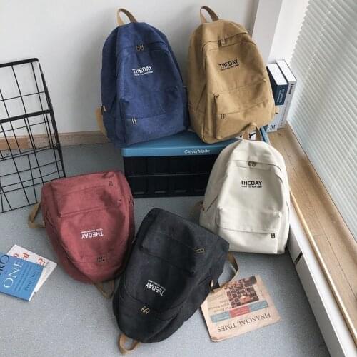 Men Backpack Fashion Solid Color New Casual Student Boys Shoulder Bags Mochilas Rucksacks
