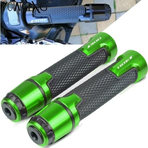 7/8'' 22MM Motorcycle CNC Handle Bar Ends plug grips Motorbike handlebar grip ends For kawasaki J300 J 300 2015 2016 2017 2018